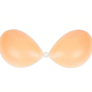 Adhesive Bra Invisible Bra Backless Strapless Bra Reusable Sticky Deep  Plunge Silicone Push Up No Show Adhesive Bras(A,Nude) at  Women's  Clothing store